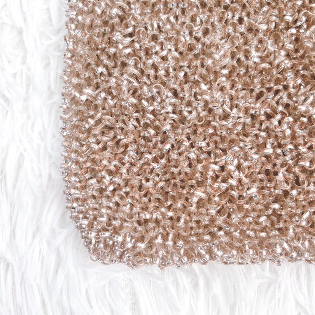 希少✨アンテプリマ スタンダード スクエア ローズシルバー ピンク チェーン付