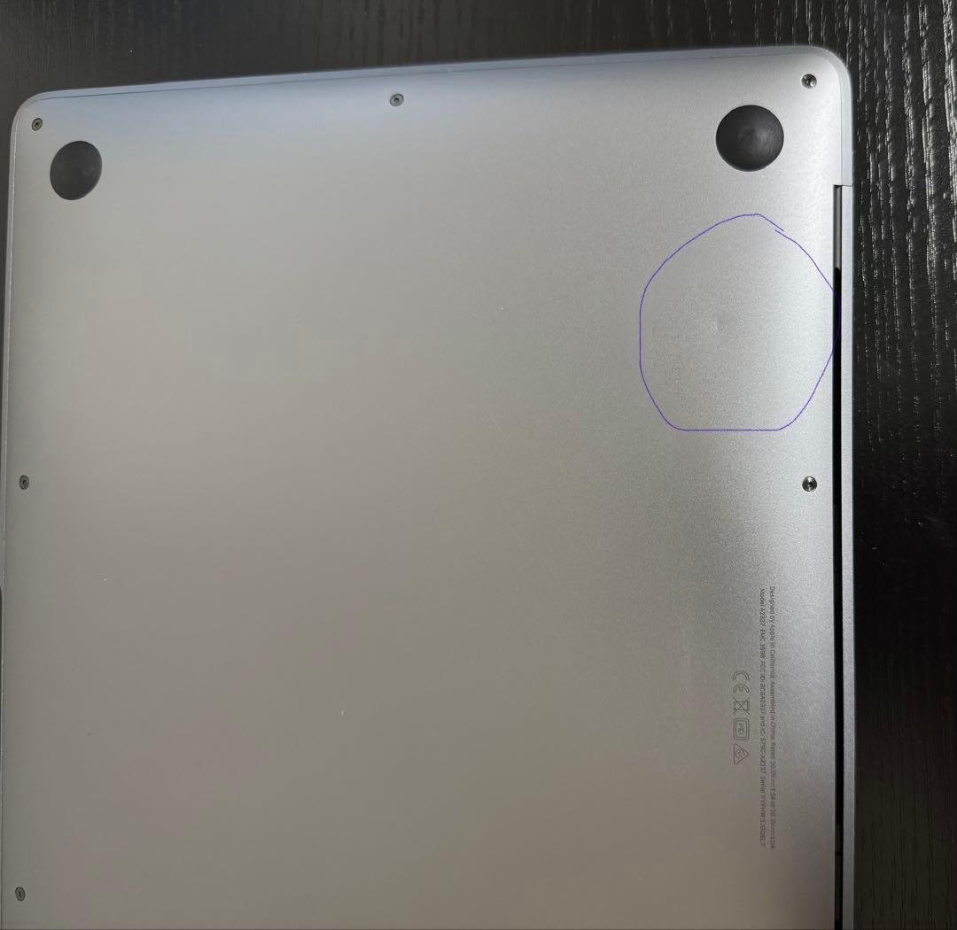 MacBook Air M1 16GB 512GB 充放電430 バッテリ86%