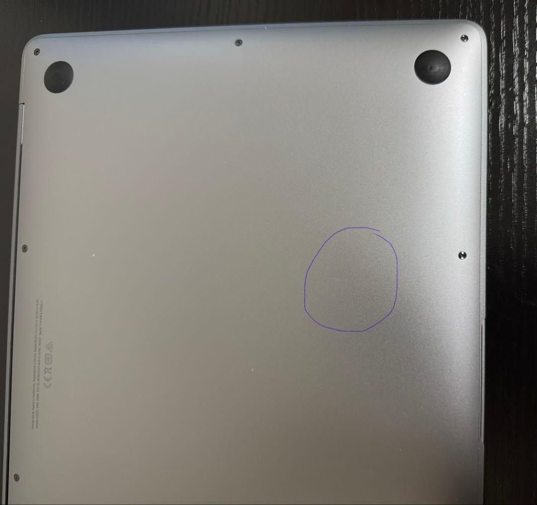 MacBook Air M1 16GB 512GB 充放電430 バッテリ86%