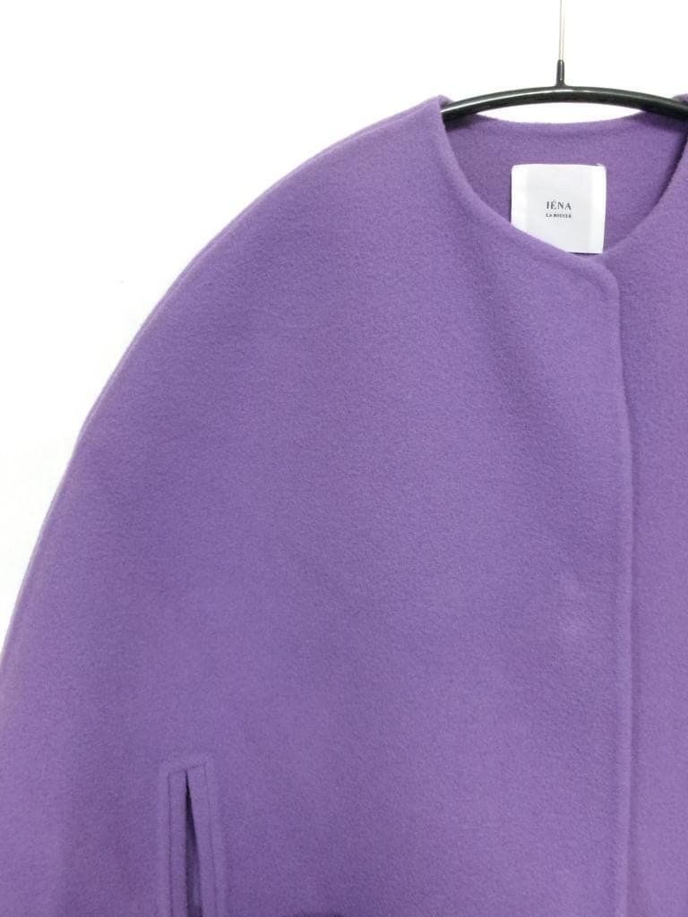 IENA　イエナ　コート　F（フリー）　パープル　マント　974695