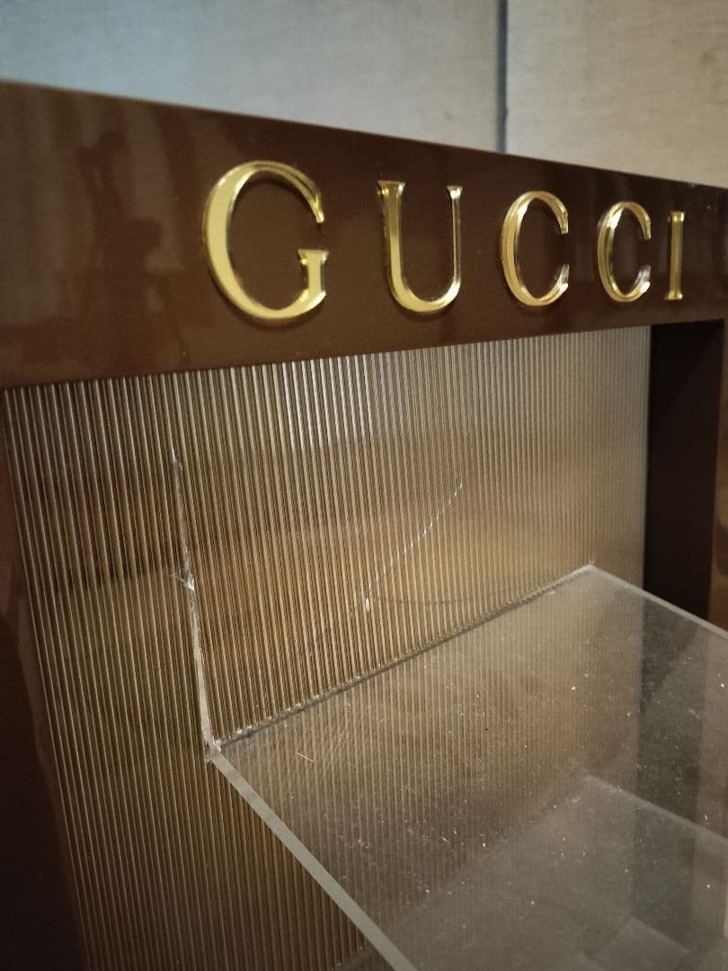 【ジャンク】非売品 レアGUCCI 3段アクリルラック ディスプレイ