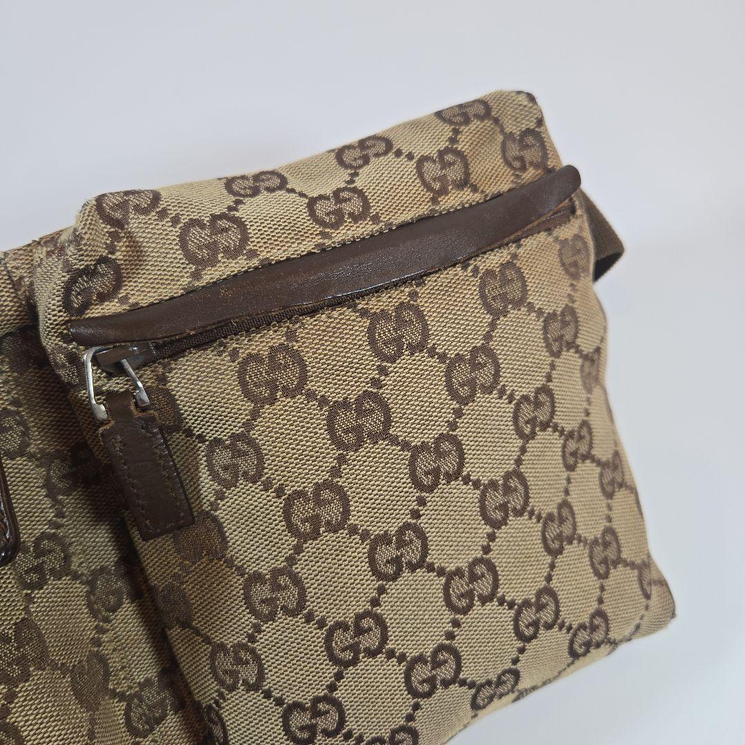 【かなかな】GUCCI★ボディバッグ★ウエストポーチ★GG柄★
