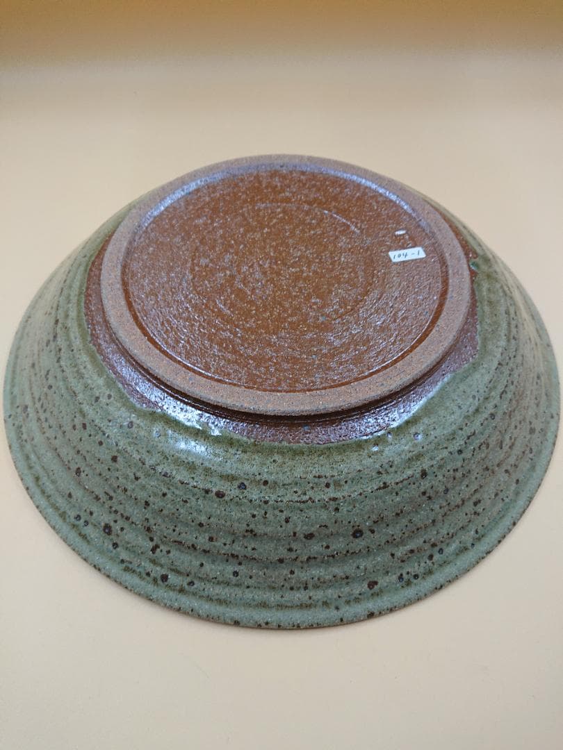 益子焼 飾り皿 【柿図】