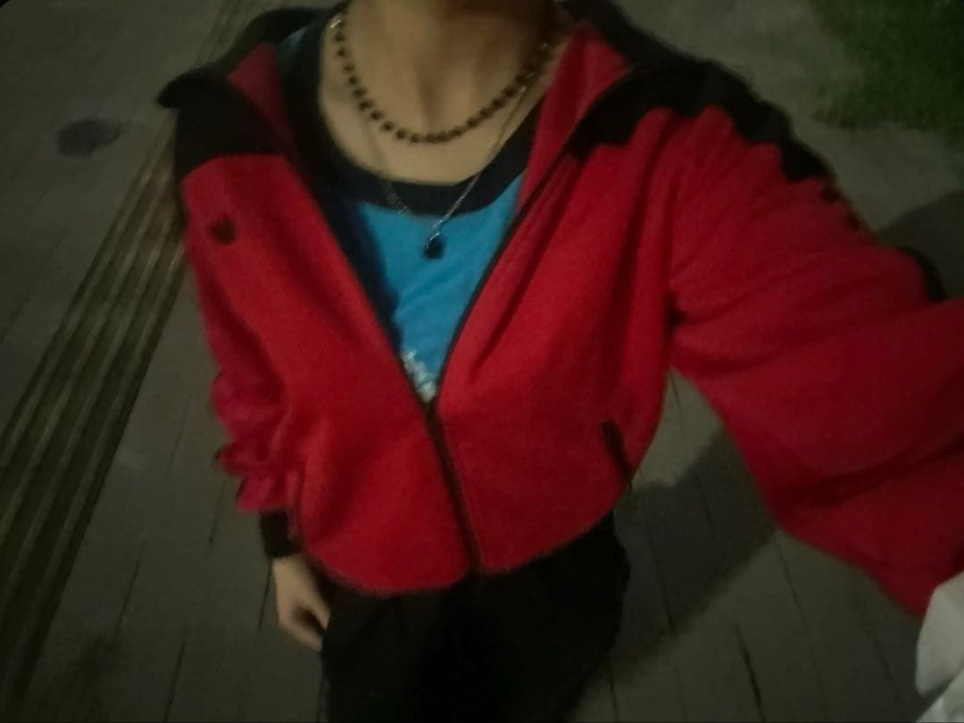 【希少】70s，80s adidas トレーナー レッド ブラック サイズ2