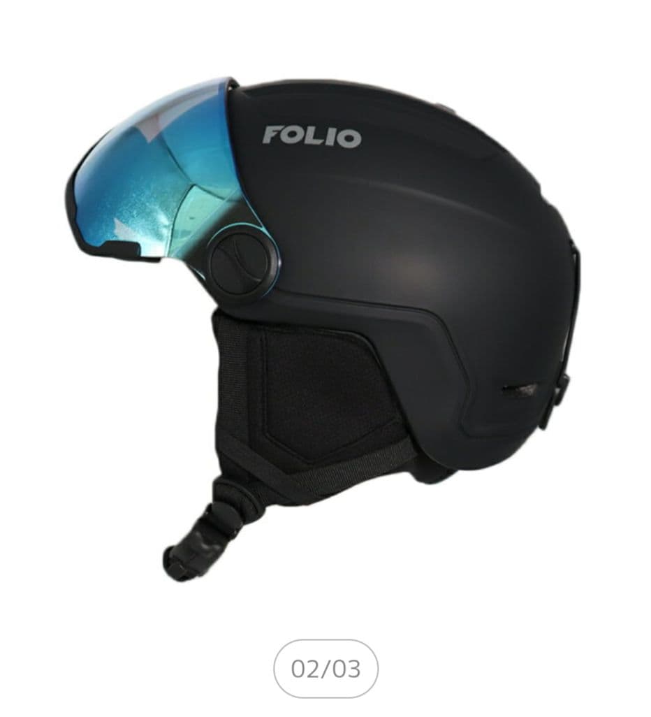 FOLIO スキー スノーボード シールド付きヘルメット 大人Lサイズ極美品✨