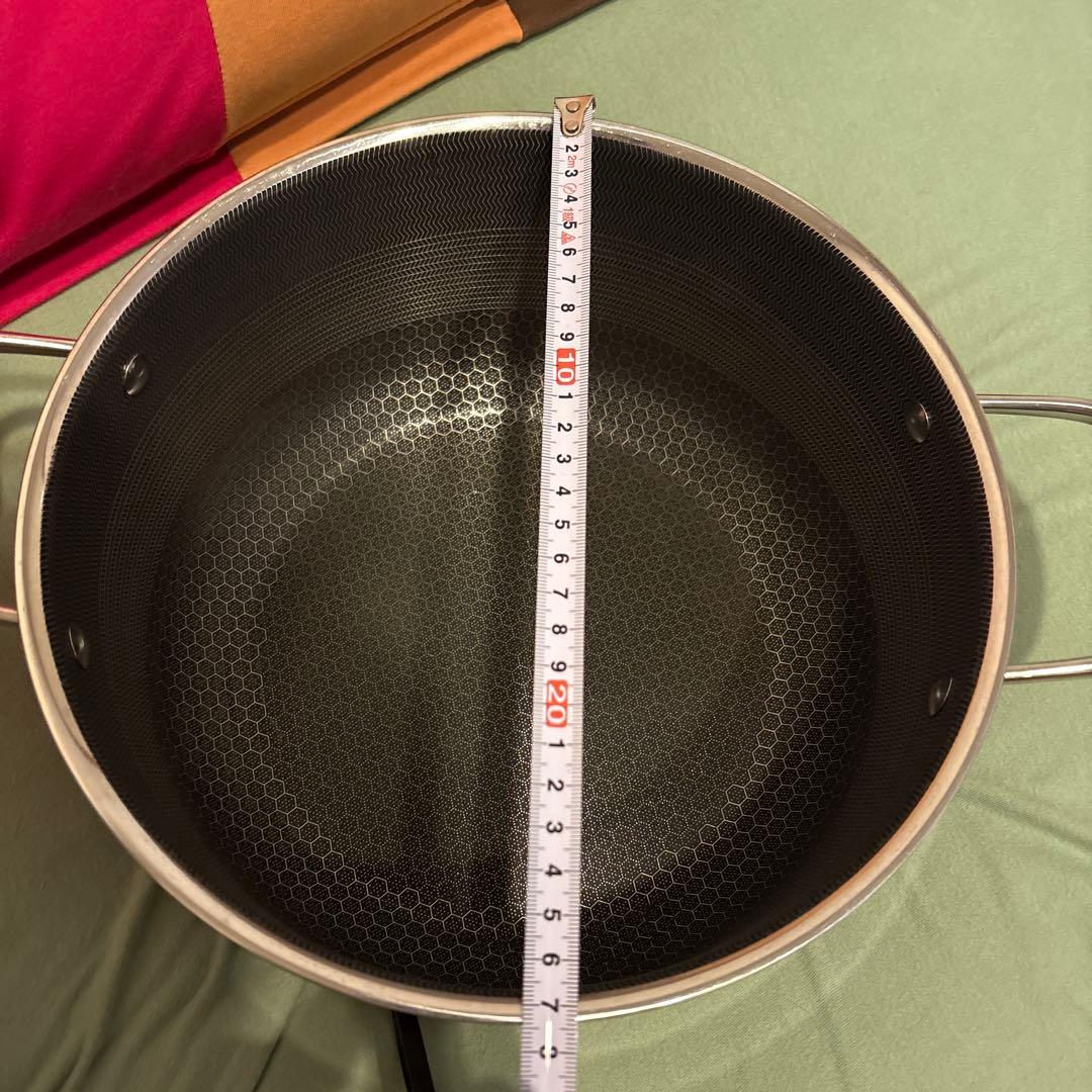 値下げ中hexclad、ヘックスクラッドフライパン、鍋26センチ新品未使用