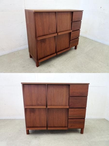 展示品■高野木工■レッチェ■ウォールナット■サイドボード/マガジンラック