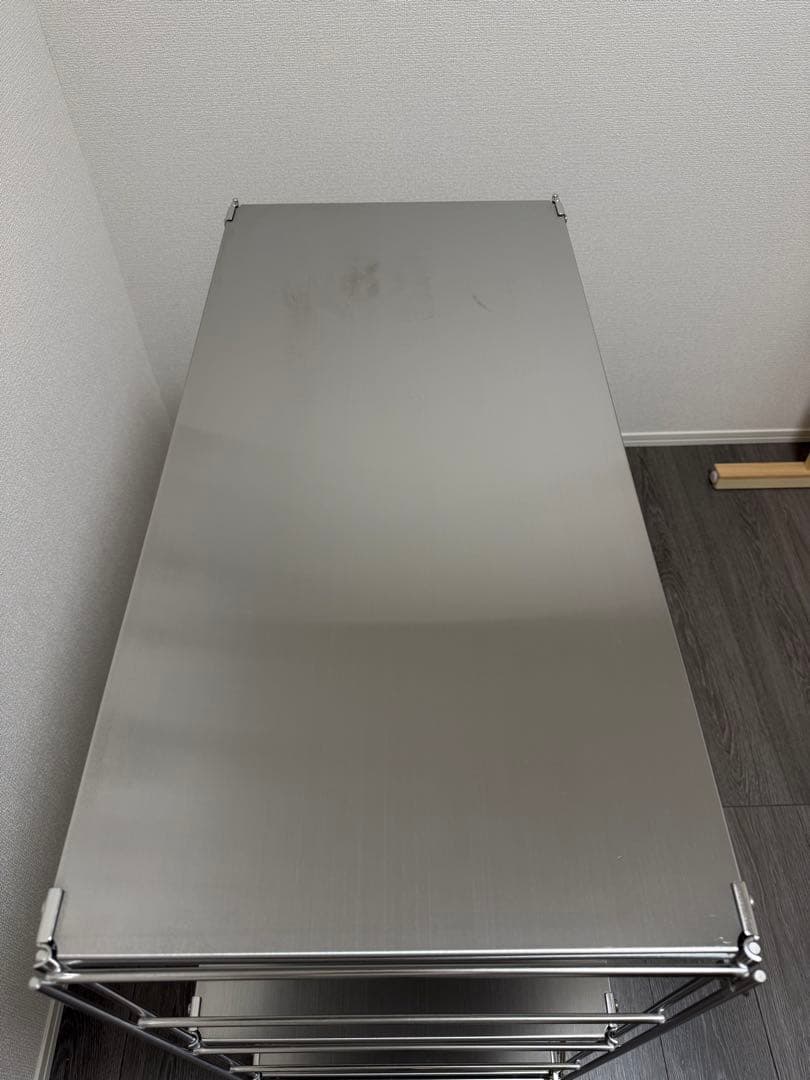 MUJI 無印良品 ステンレスユニットシェルフ ワイド 小 幅86cm