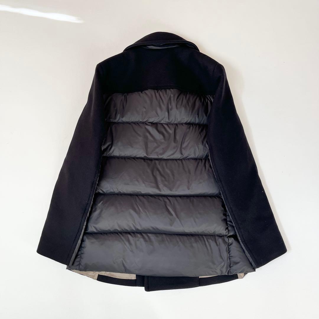 ▼セオリー ピーコート ダウン ドッキング カシミヤ メルトン ショートコート