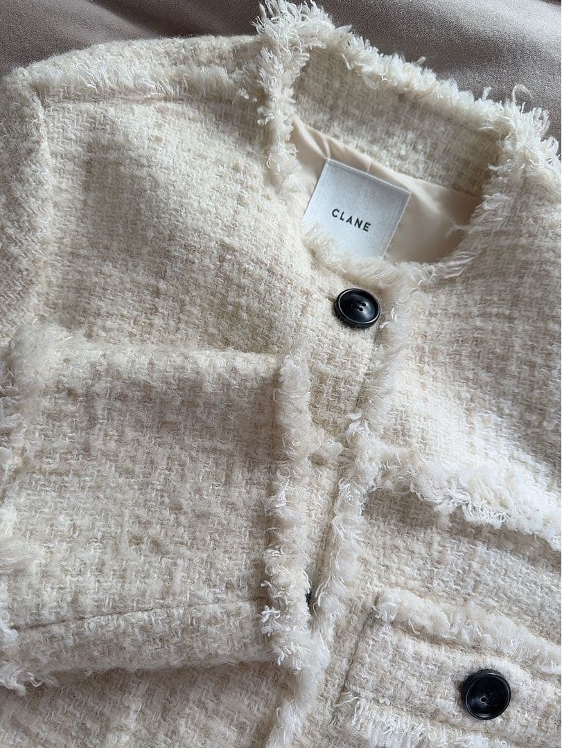 (正規品)clane CLANE NO COLOR TWEED JACKET