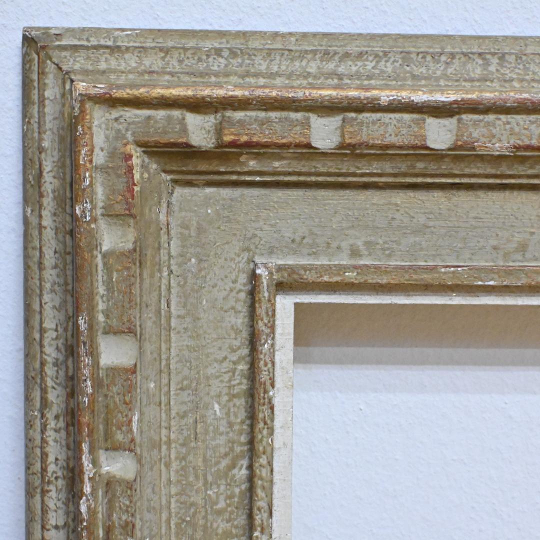 【額縁】4枚セットF6&F4☆木製油彩額・枠のみ・グレー・ベージュ・アンティーク