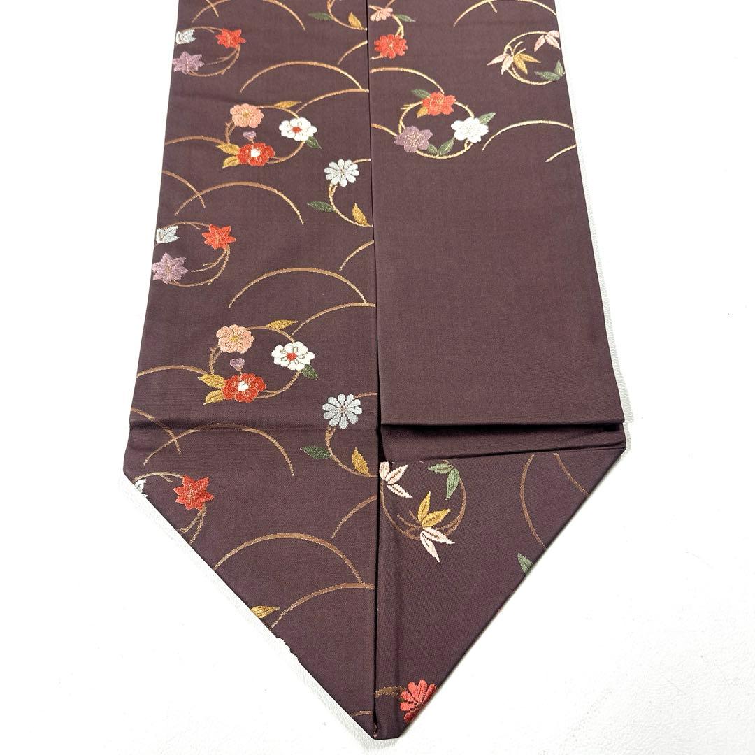 帯4818 ●高級 正絹 名古屋仕立て 名古屋帯