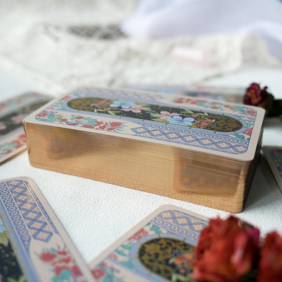 【正規品タロットカード】アールヌーボー調のレトロな美麗ヴィンテージアートタロット