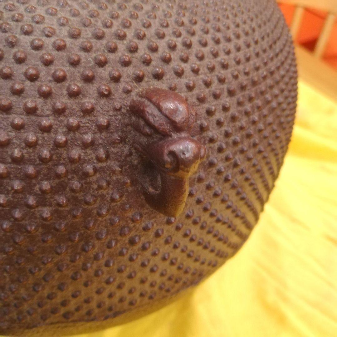 i□ 高橋敬典 丸アラレ釜 茶釜 湯釜 人間国宝 木箱入り