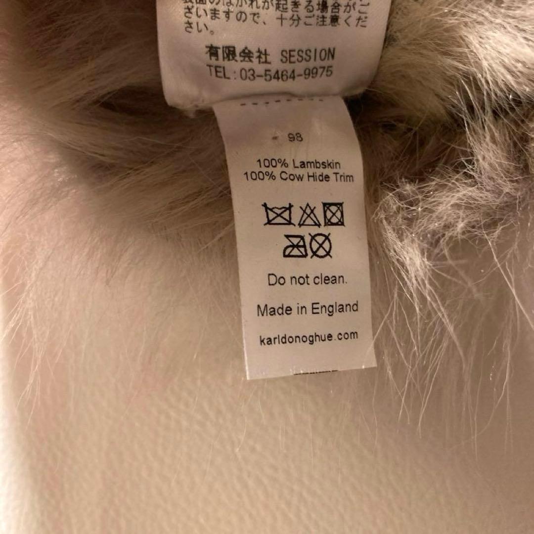 ま*ち様 【未使用級】カールドノヒュー　ラムスキン ムートングローブ アームウォ