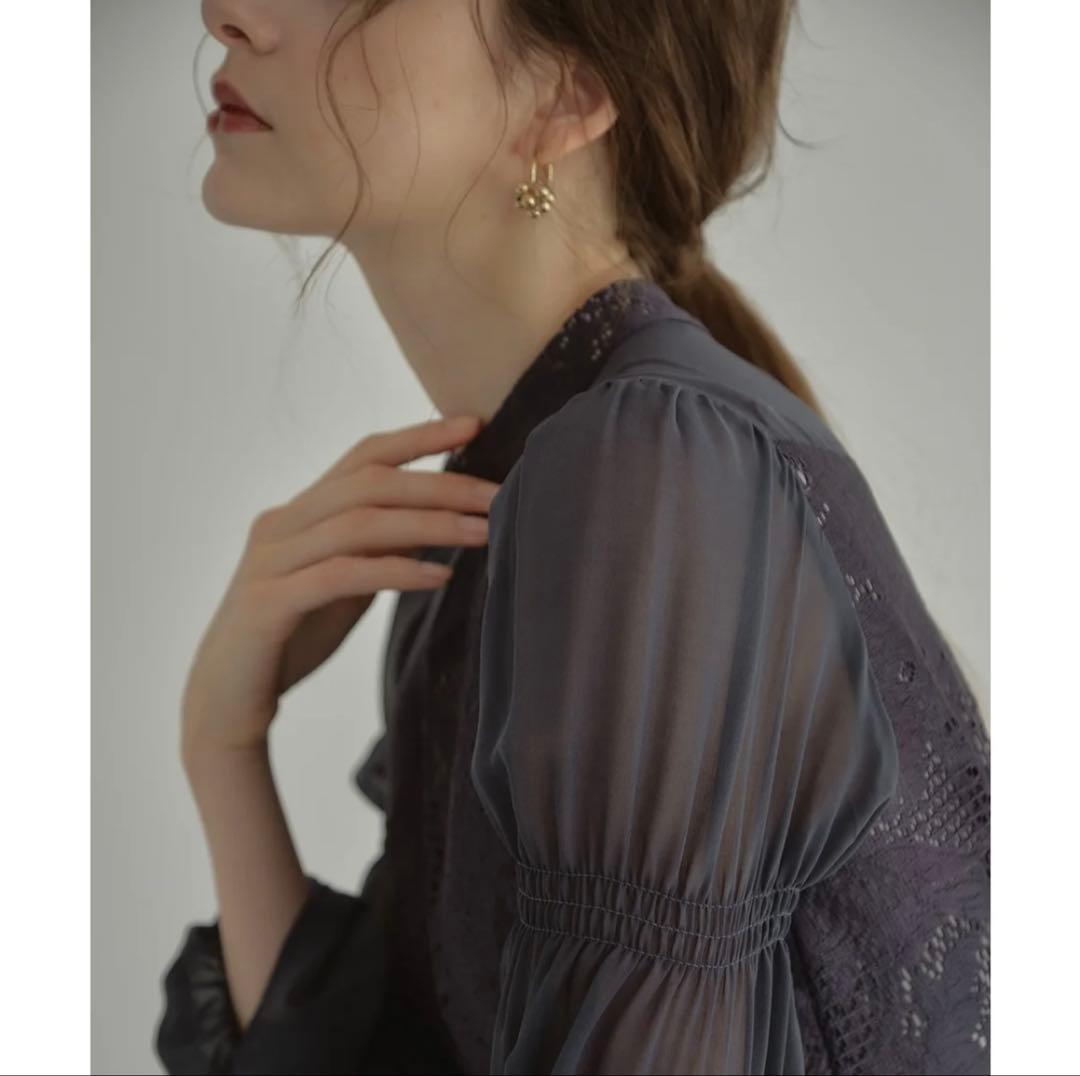 【ANDRESD】アシンメトリータックドレス 結婚式ワンピース