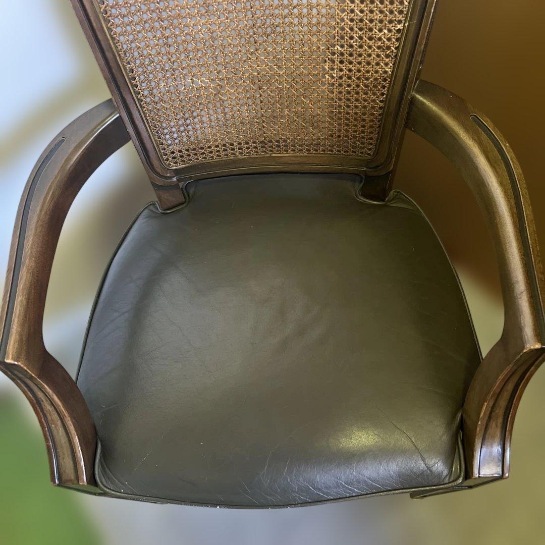 maruni/マルニ 地中海ロイヤル　「シャルル」 本革張りアームチェア