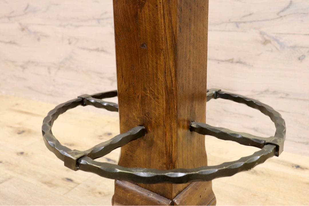 GMIK7N○スペイン製 カスティリアンスタイル バースツール ハイチェア カウ