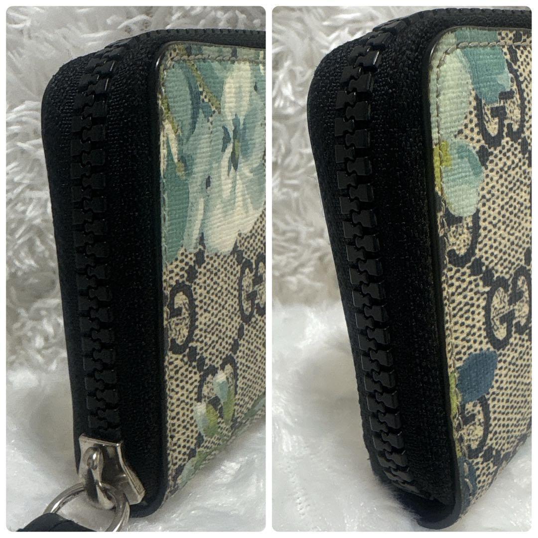 【極美品✨希少廃盤】グッチ ブルームス　GGスプリーム コンパクトウォレット