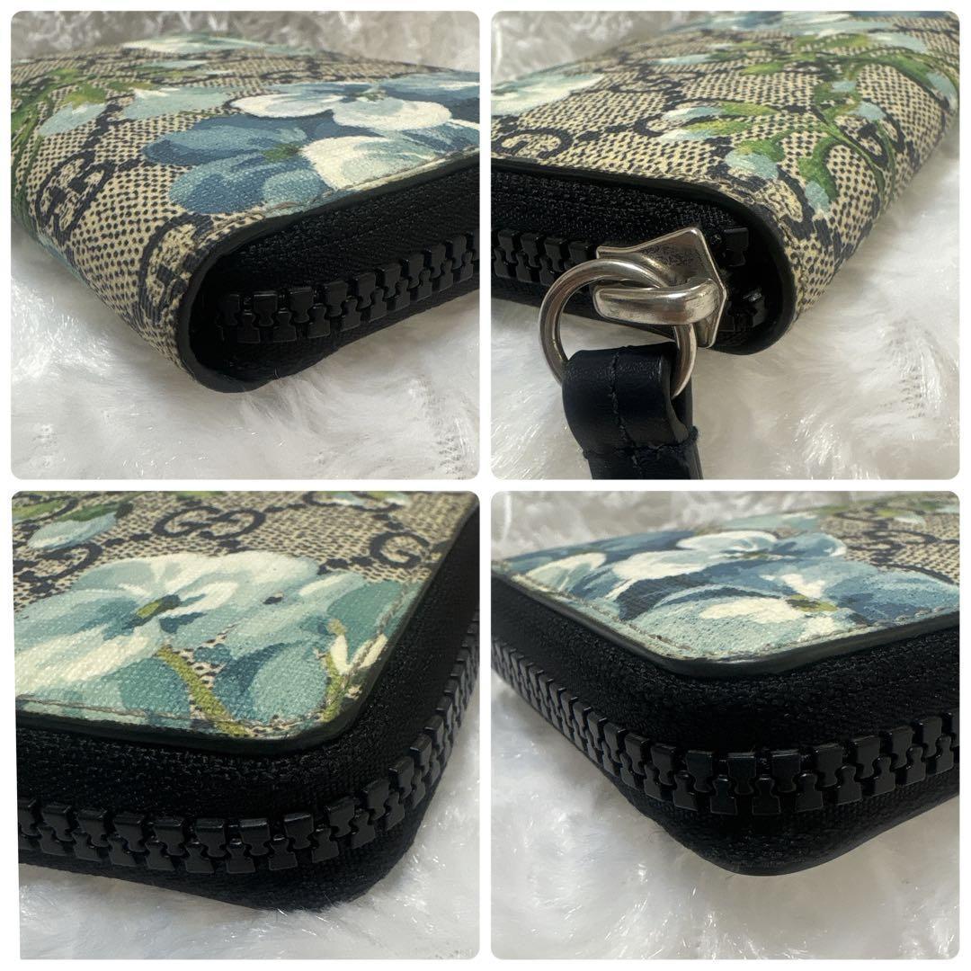 【極美品✨希少廃盤】グッチ ブルームス　GGスプリーム コンパクトウォレット