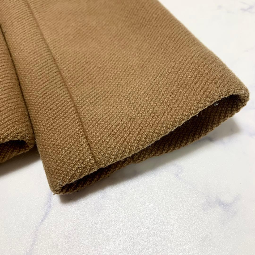 バーバリーブルーレーベル ピーコート ノバチェック キャメル ファー 38