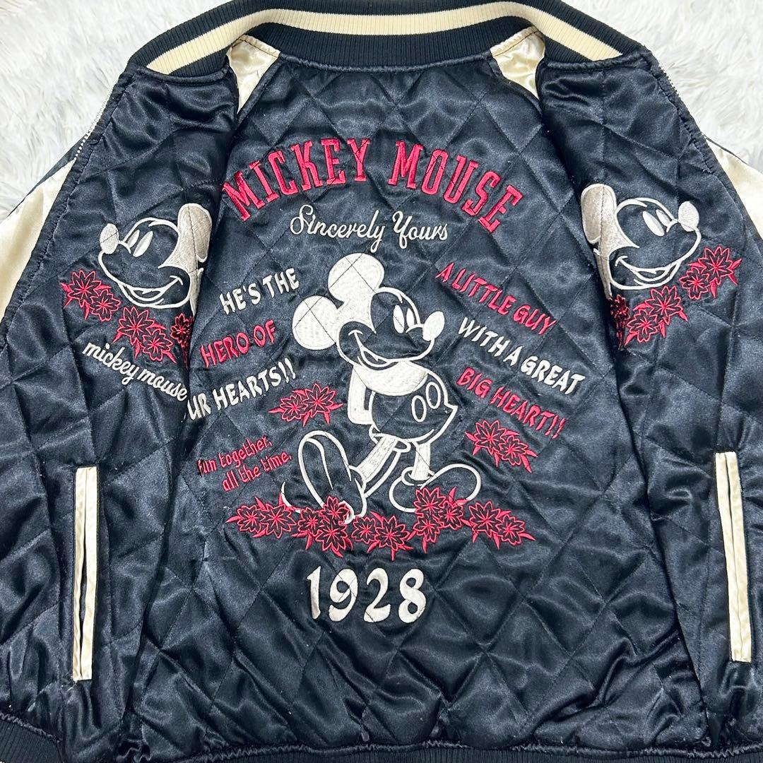 Disney　ディズニー　リバーシブルスカジャン　黒