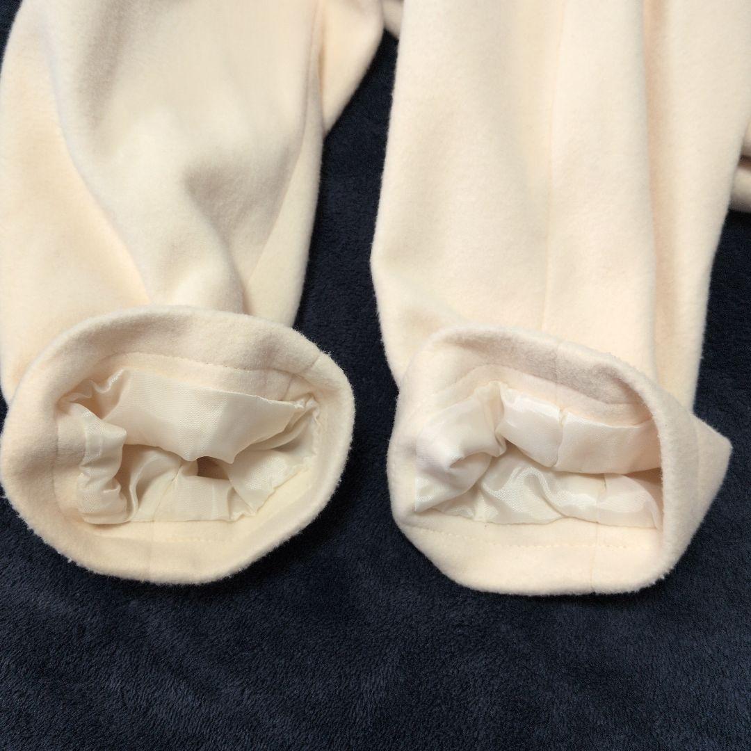 リズメロ ピーコート ダブルブレスト リボン フリル アイボリー マイメロコラボ