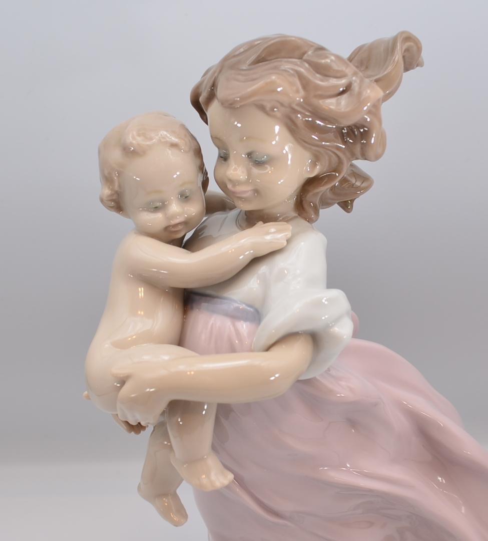 母親がわり　＃6681　★リヤドロ　スペイン　ポーセリン　ヴィンテージ　箱付き