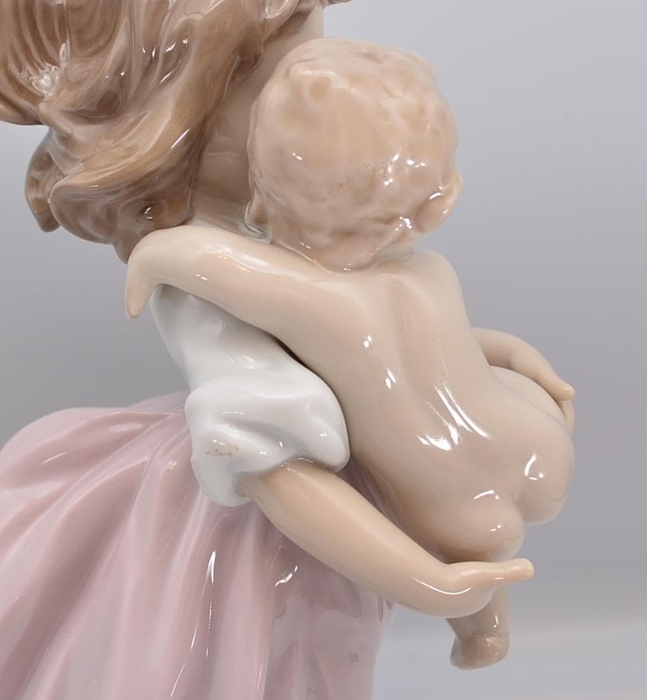 母親がわり　＃6681　★リヤドロ　スペイン　ポーセリン　ヴィンテージ　箱付き