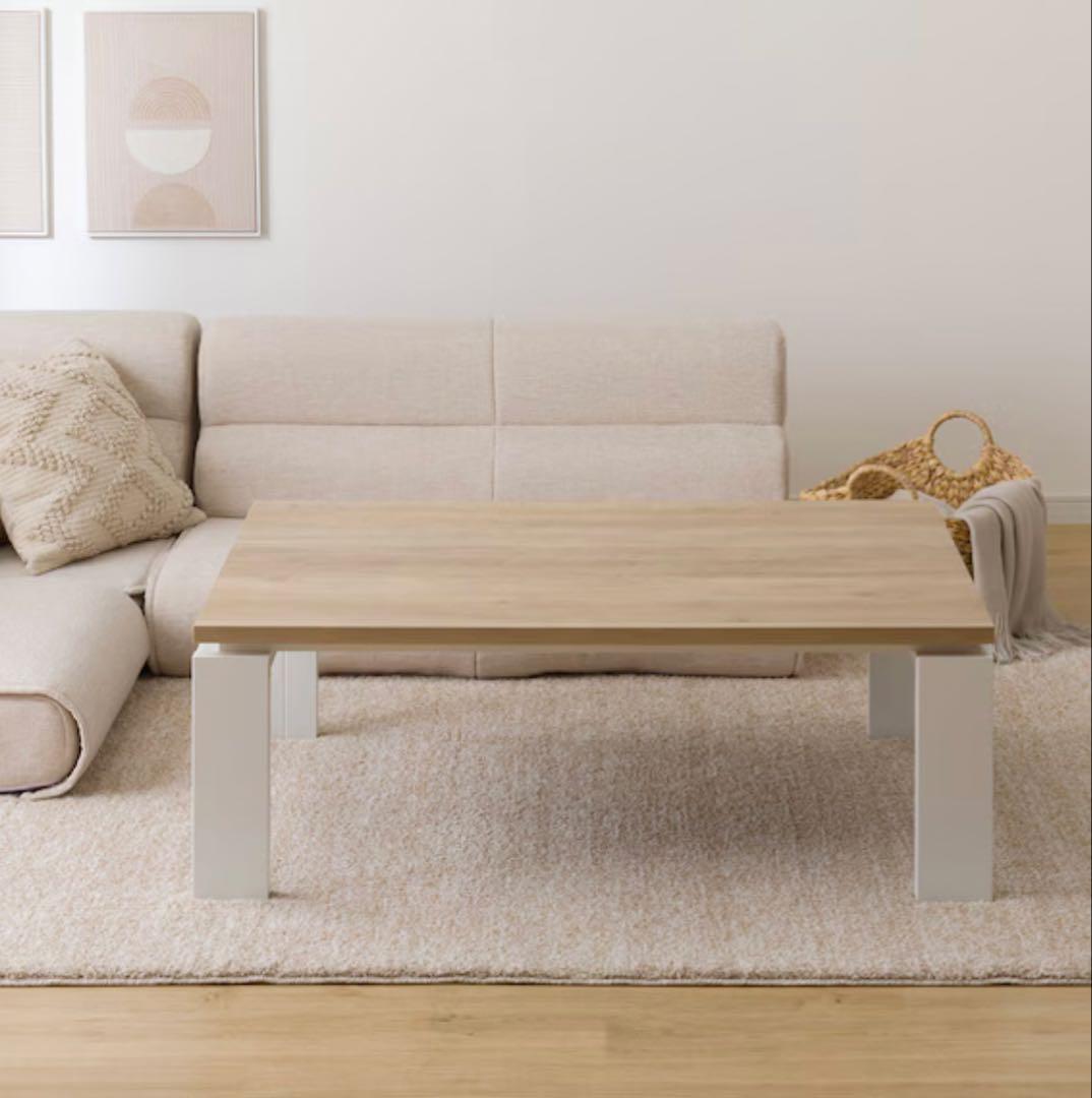 m p(^_^)q（中古）ニトリ リビング ナチュラルこたつ 木製