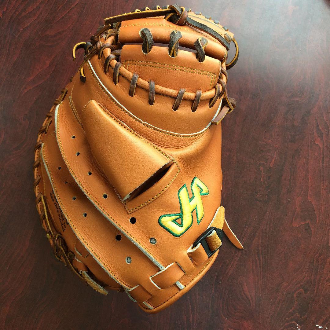 【ほぼ未使用】ハタケヤマ　硬式 キャッチャーミットax-222