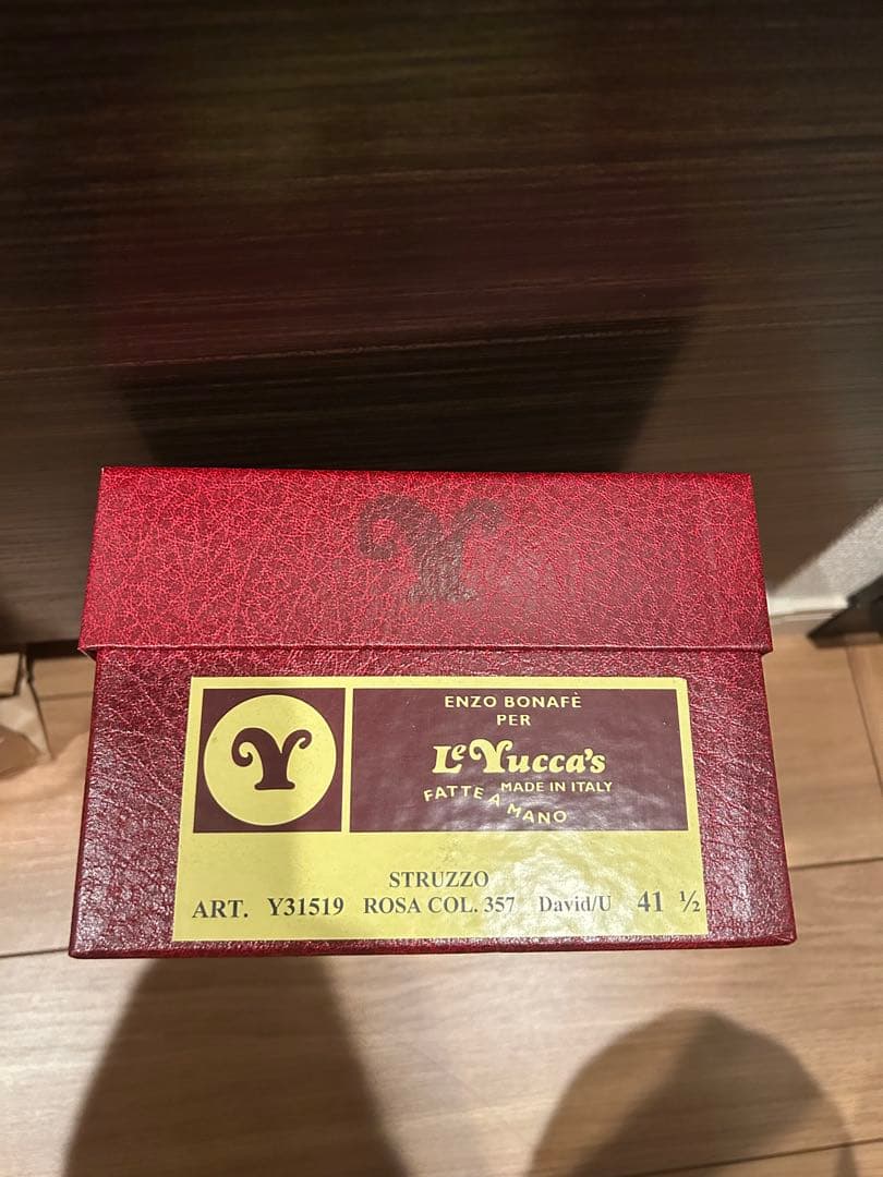 le yucca's オーストリッチレザー モカシン ピンク