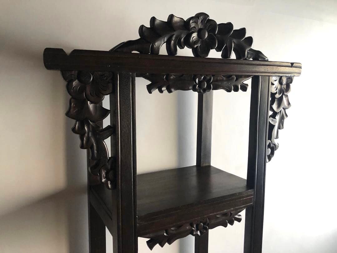 神戸家具 コロニーハウス COLONY HOUSE 飾り棚 収納 彫刻 無垢古材