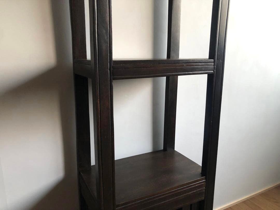 神戸家具 コロニーハウス COLONY HOUSE 飾り棚 収納 彫刻 無垢古材