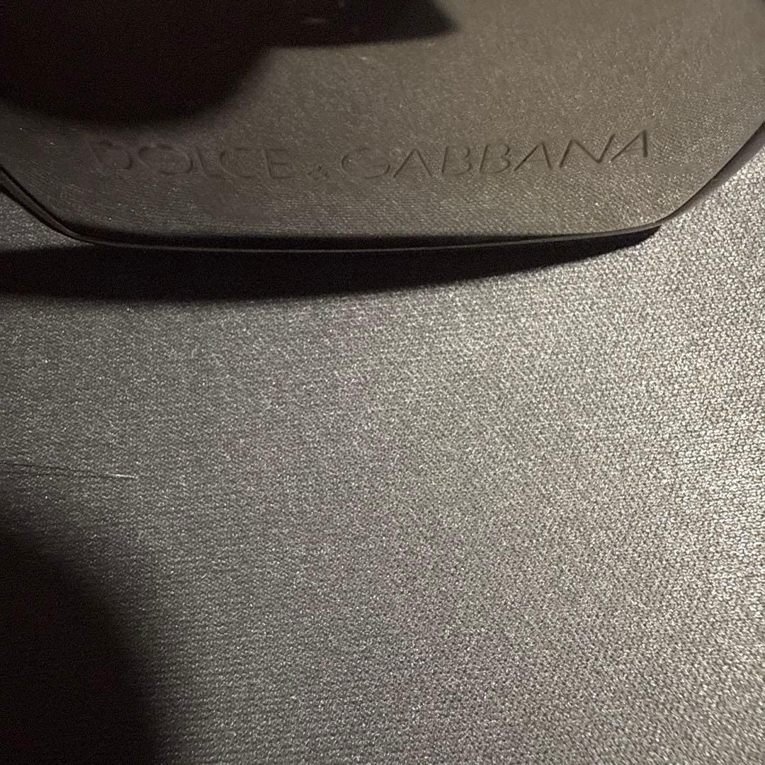 【美品】DOLCE & GABBANA ブラックレザーベルト