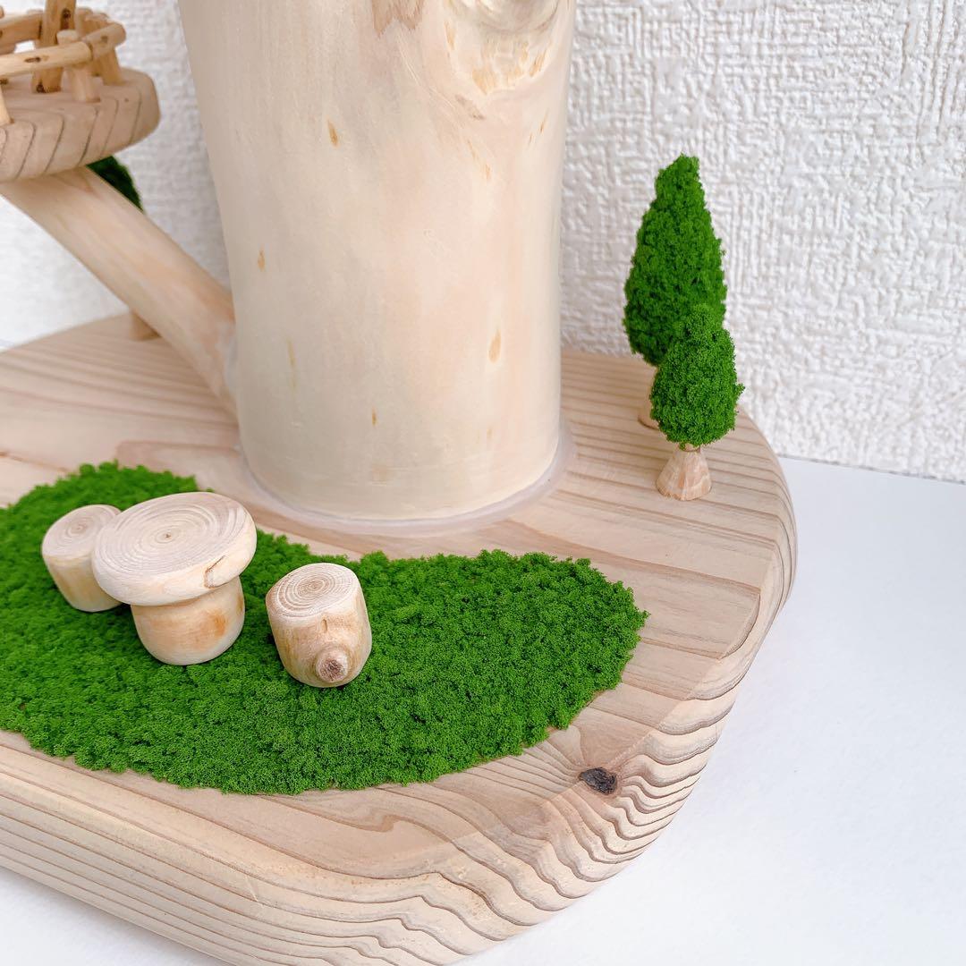 木製　ツリーハウス 白木