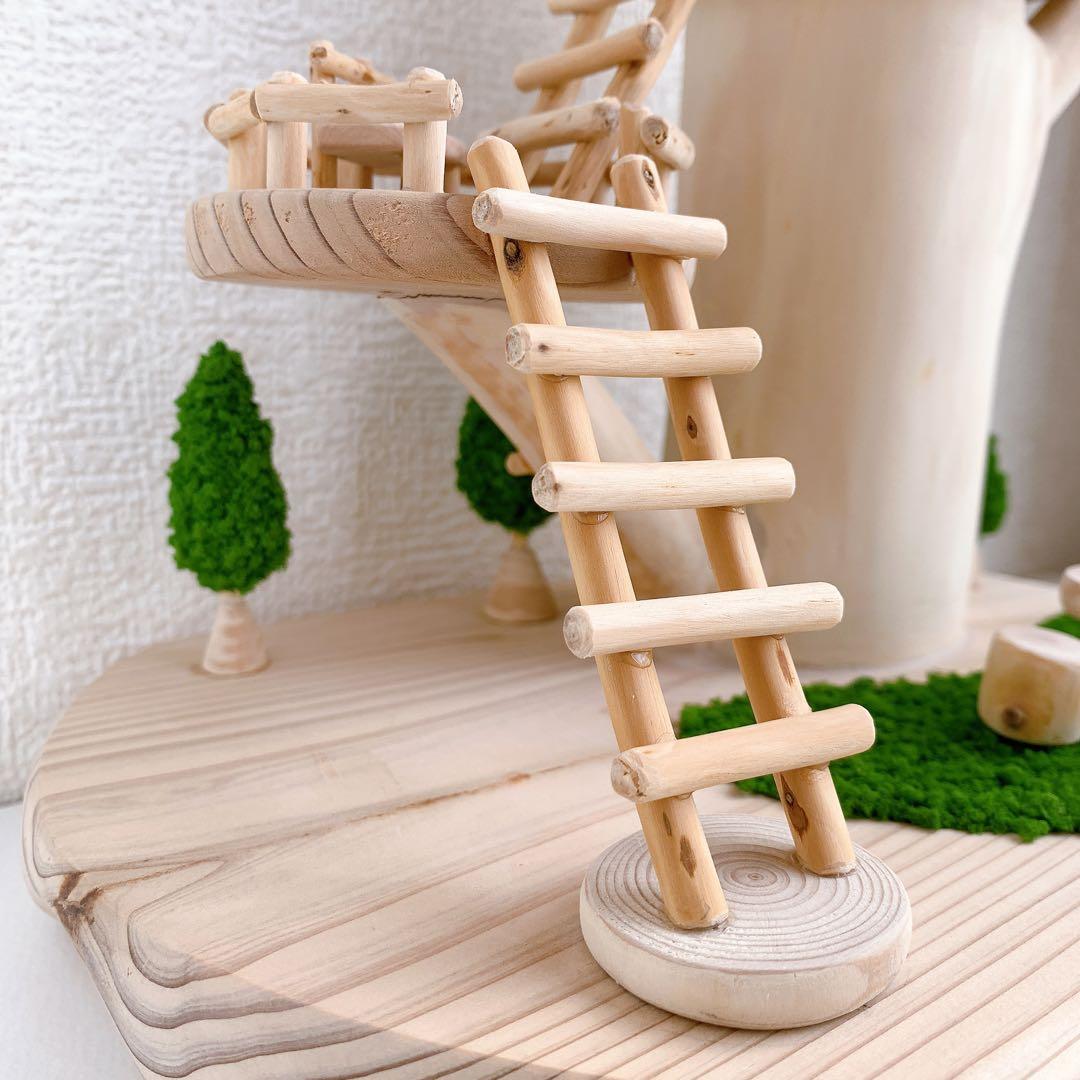 木製　ツリーハウス 白木