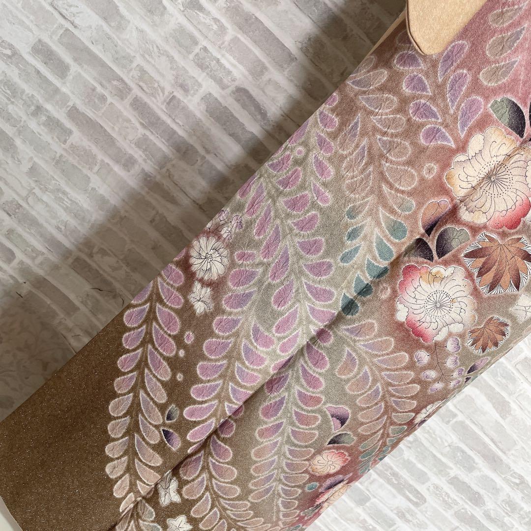 訪問着　フルセット　辻ヶ花　銀通し　落款　着物　H8