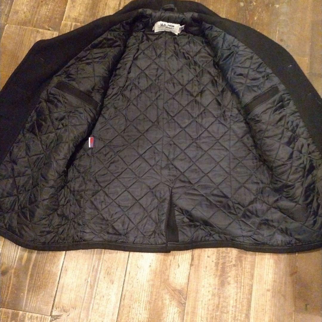 Schott NYC U.S. 740N Pea Jacket ブラック