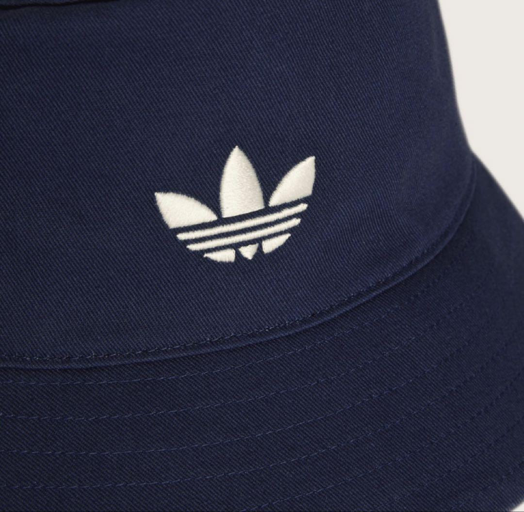 oasis × adidas バケットハット ネイビー OSFL(60-63)
