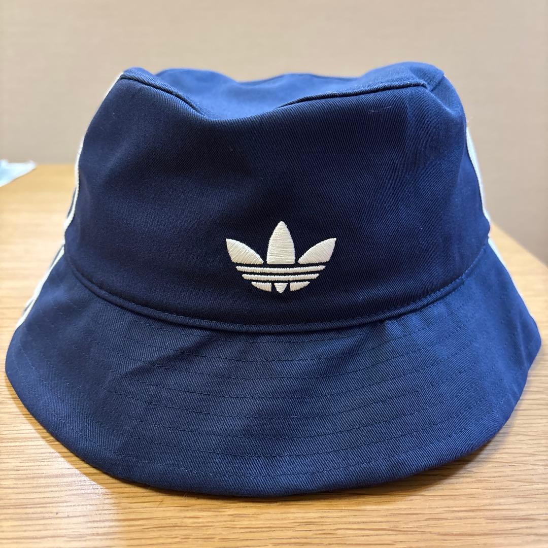 oasis × adidas バケットハット ネイビー OSFL(60-63)