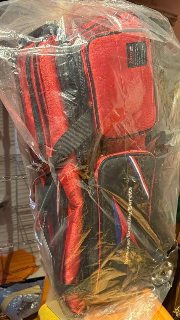 新品ABS ボウリングバッグ B20-2380 赤黒
