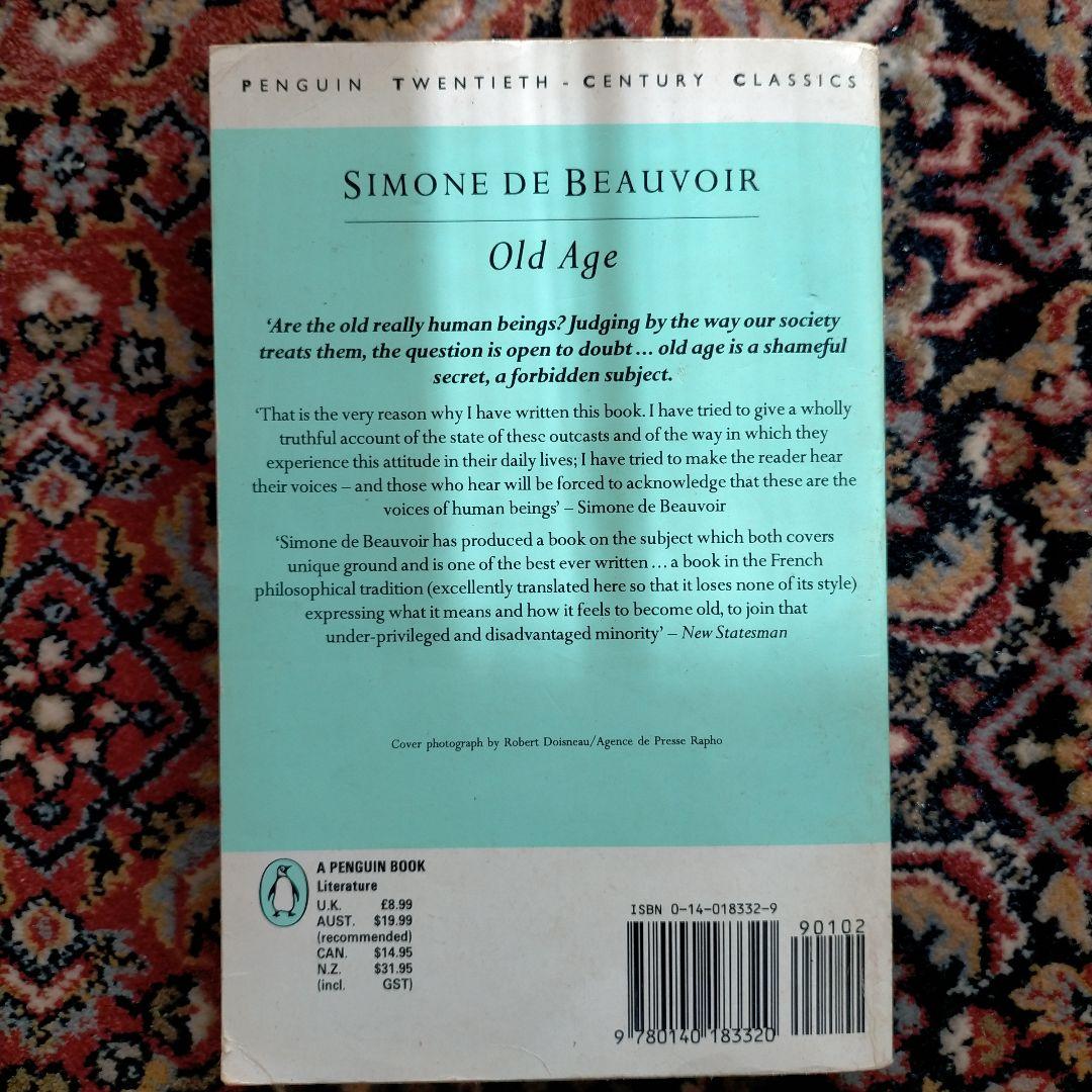 ボ－ヴォワ－ル 老い Old Age Beauvoir 英訳 Penguin