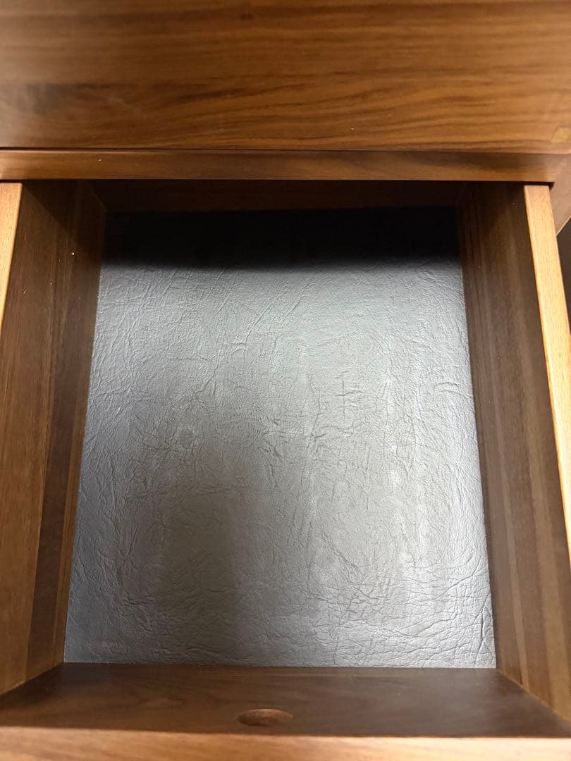 デスクビスタ　ウォールナット 天然木 鏡付ドレッサー　ノーウェアライクホーム