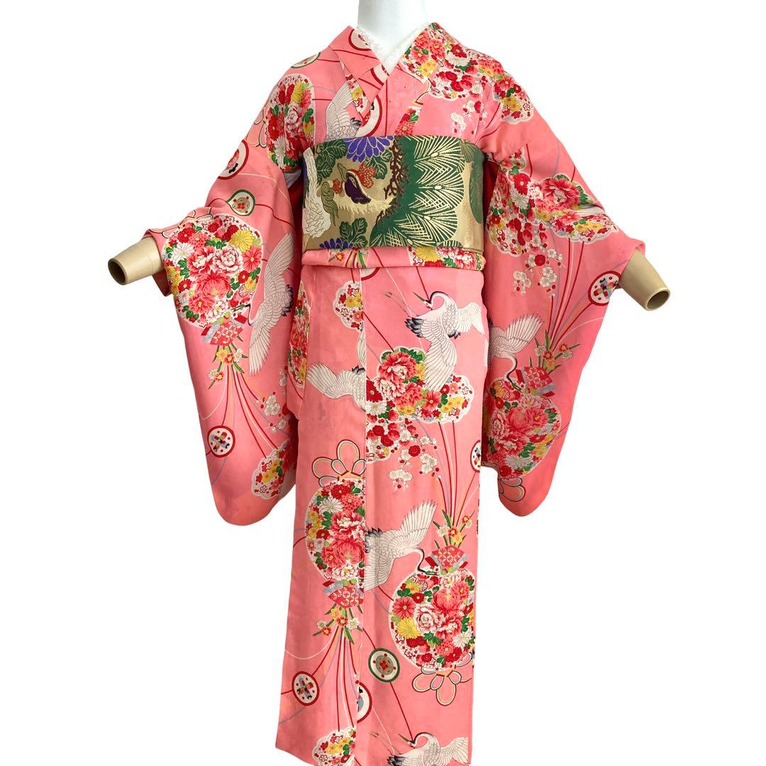 ★レトロ　ジュニア　アンティーク着物　大正ロマン　袴　七五三　十三詣り NO2