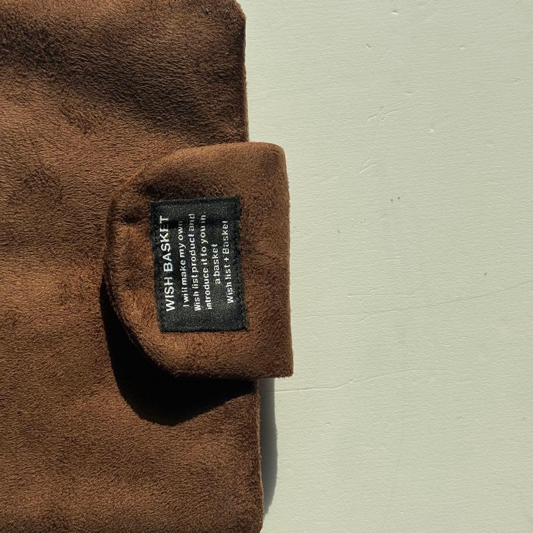 バインダーカバー　スエード　ダークブラウン　A6 韓国　貯金