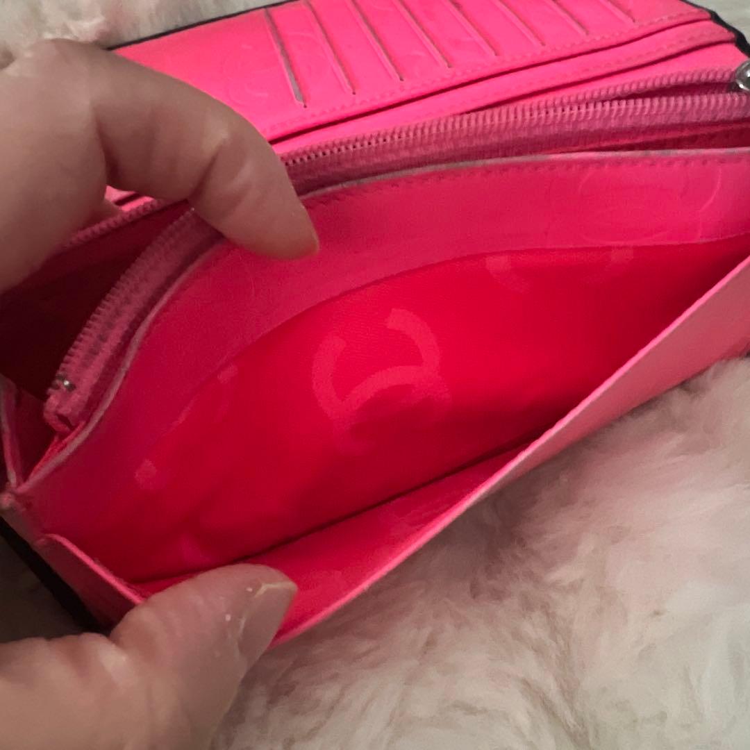 CHANEL キルティング カンボンライン　長財布