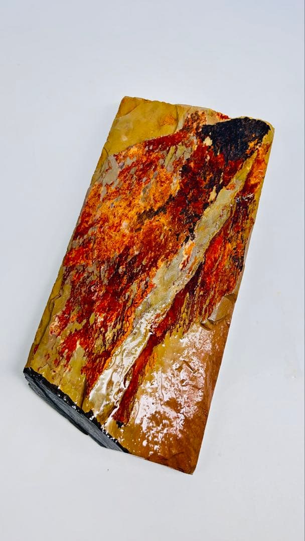 天然砥石　正本山合砥　並砥色物　全層梨地　無傷極上　1072g大工道具鉋鑿包丁