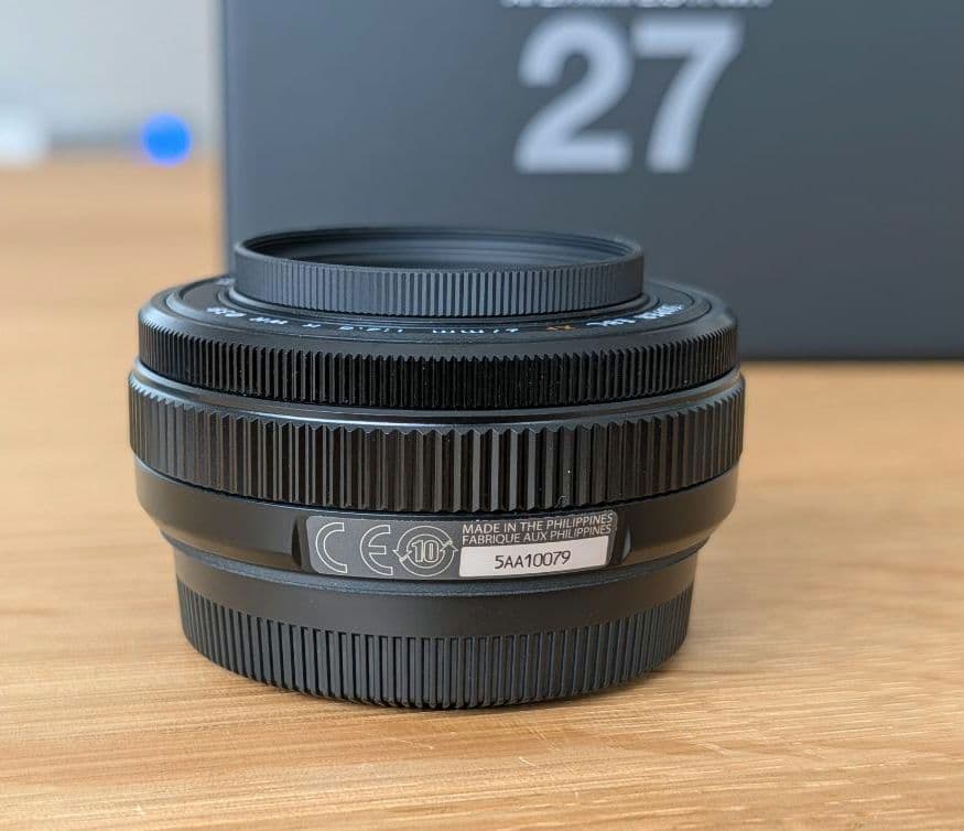 富士フイルム フジノンレンズ XF27mmF2.8 R WR　保証期間内