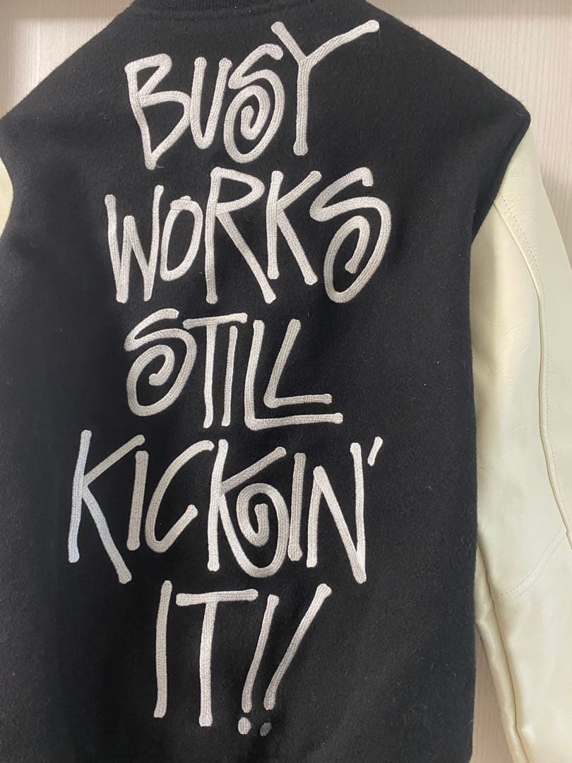 【希少】 STUSSY × A BATHING APE スタジャン S